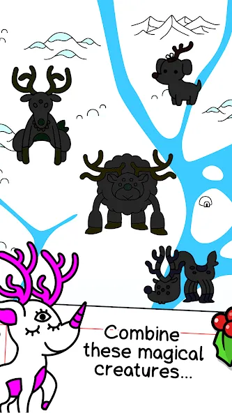 Reindeer Evolution: Idle Game [MOD: много монет и ускорение] на Андроид — скриншот 3