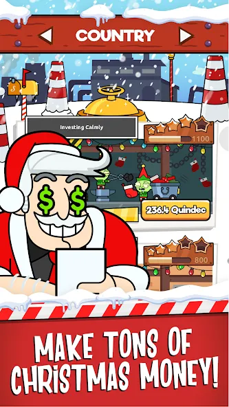 Santa’s Capitalist Factory [MOD: безлимитные деньги и ускоренное производство] последняя версия — скриншот 2