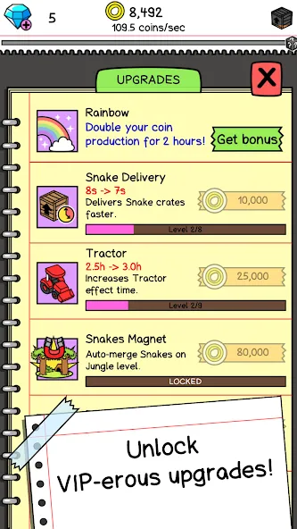 Скачать Snake Evolution: Idle Merge IO [MOD: безлимитные деньги и усиленные змеи] — скриншот 4