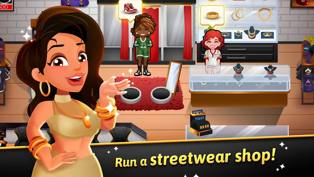 Взломанная Hip Hop Salon Dash Beauty Game [MOD: безлимитные деньги и все наряды] на Андроид — скриншот 1