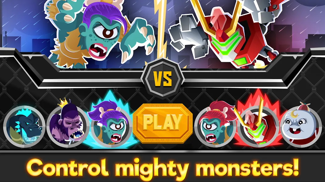 UFB Rampage: Monster Fight [MOD: безлимитные деньги и мощные монстры] — Скачать бесплатно (APK) — скриншот 3