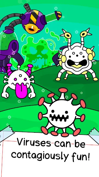 Скачать Virus Evolution: Merge Game [MOD: безлимитные монеты и энергия] — скриншот 1