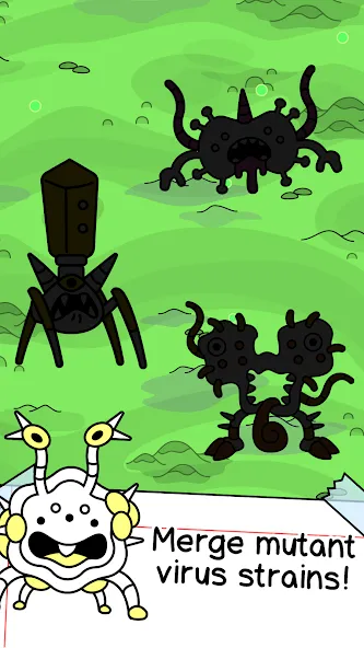 Скачать Virus Evolution: Merge Game [MOD: безлимитные монеты и энергия] — скриншот 3