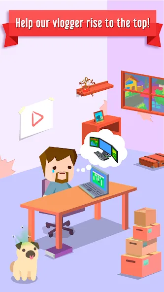 Vlogger Go Viral: Tuber Life [MOD: безлимитные деньги и подписчики] — Скачать бесплатно (APK) — скриншот 1