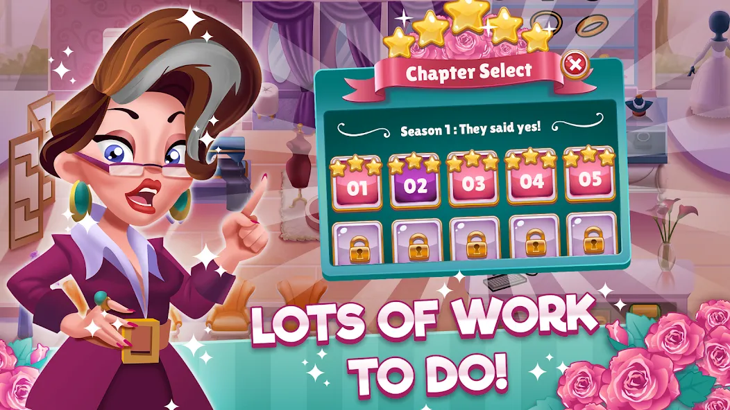 Wedding Salon Dash Bridal Shop [MOD: безлимитные деньги и все наряды] на Андроид — скриншот 4