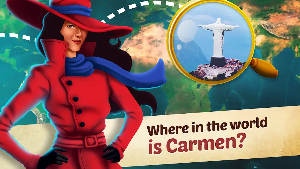 Взломанная Carmen Stories: Detective Game [MOD: безлимитные подсказки и энергия] на Андроид — скриншот 1