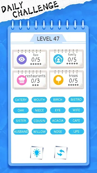 Скачать взлом Word Sort: Association Connect [MOD: без рекламы и все уровни открыты] — скриншот 4