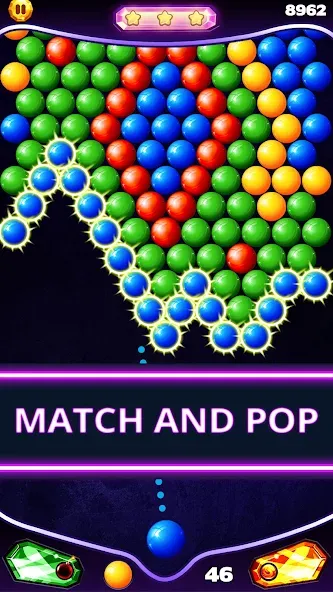 Bubble Shooter Classic [MOD: без рекламы и бесконечные жизни] последняя версия — скриншот 4