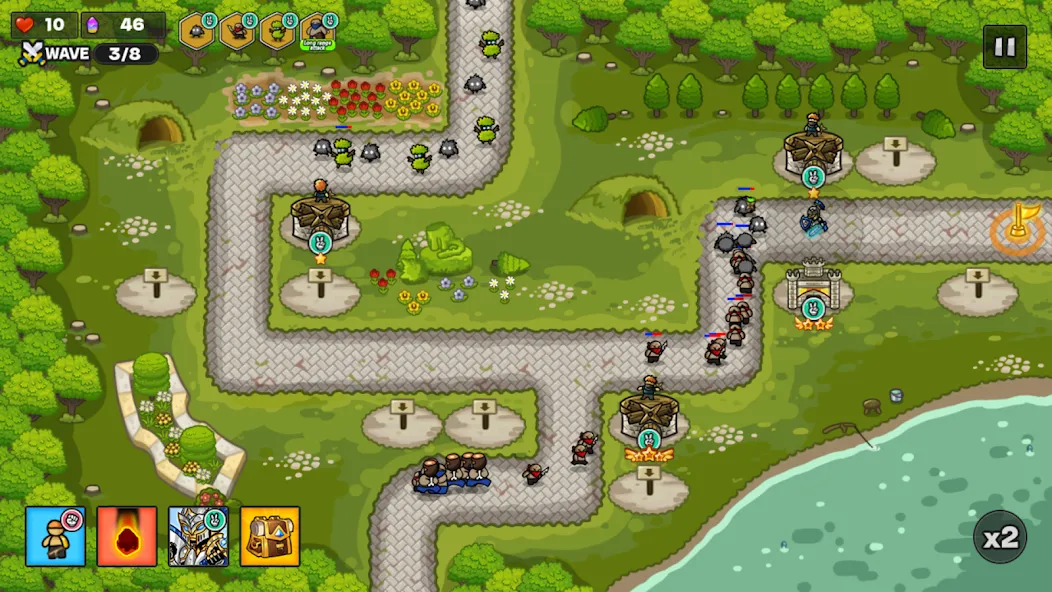Gold tower defence M [MOD: безлимитные деньги и усиленная защита] — Скачать бесплатно (APK) — скриншот 4