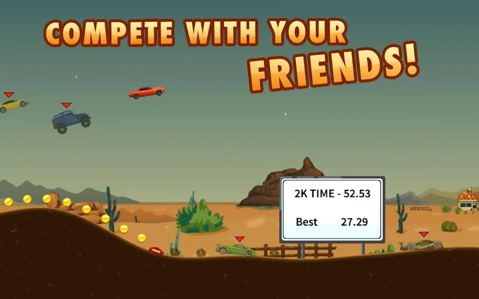Extreme Road Trip 2 [MOD: безлимитные деньги и топливо] — Скачать бесплатно (APK) — скриншот 3