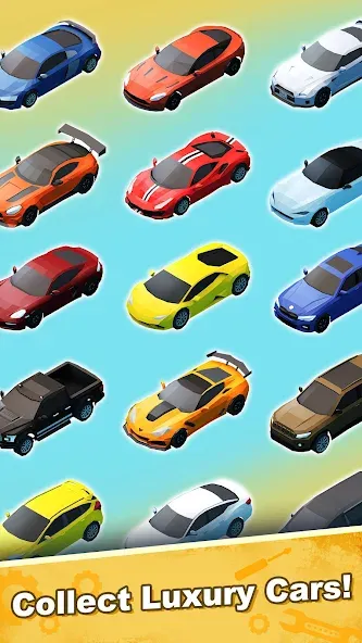Скачать взлом Car Mechanic Tycoon [MOD: безлимитные деньги и всё открыто] — скриншот 1