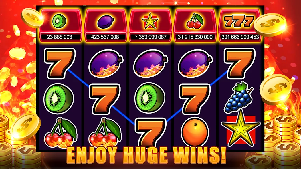 Slots 777 - Slot Machine Games [MOD: безлимитные монеты и джекпоты] последняя версия — скриншот 2
