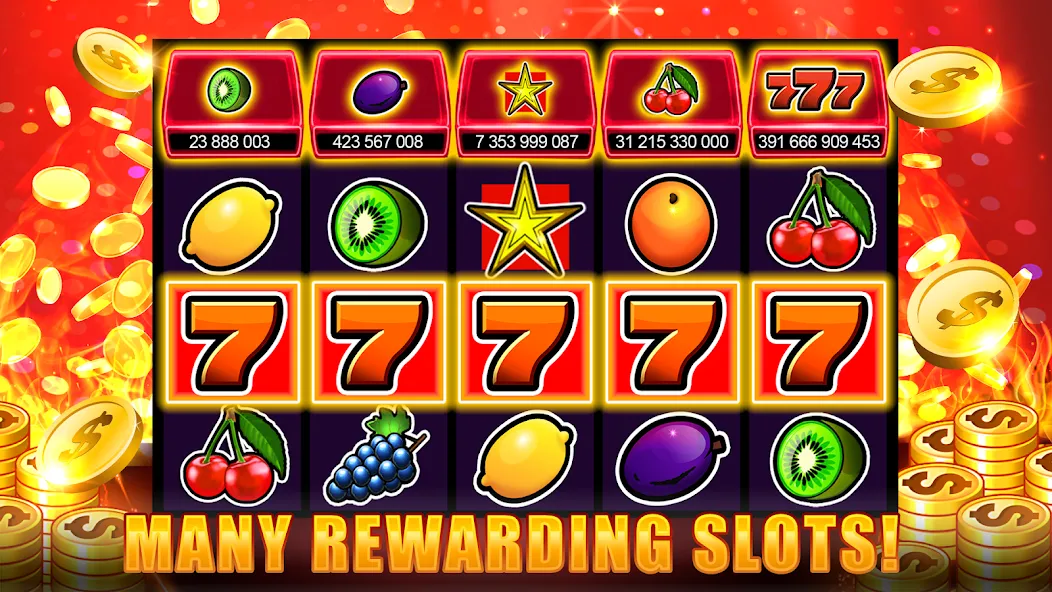 Slots 777 - Slot Machine Games [MOD: безлимитные монеты и джекпоты] последняя версия — скриншот 4