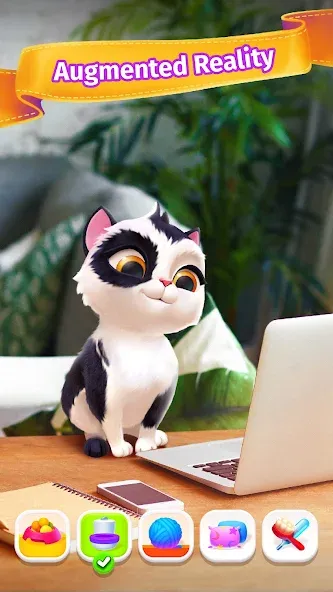 Скачать взлом My Cat - Virtual pet simulator [MOD: безлимитные монеты и алмазы] — скриншот 1