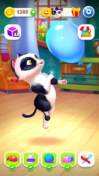 Скачать взлом My Cat - Virtual pet simulator [MOD: безлимитные монеты и алмазы] — скриншот 4