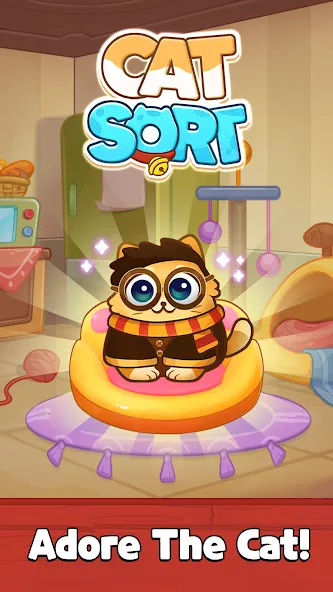Cat Sort Puzzle: Cute Pet Game [MOD: безлимитные монеты и все уровни] последняя версия — скриншот 1