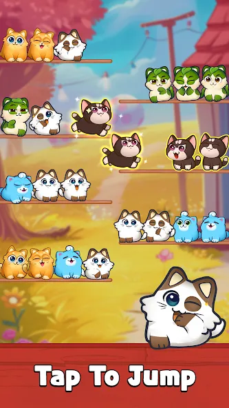 Cat Sort Puzzle: Cute Pet Game [MOD: безлимитные монеты и все уровни] последняя версия — скриншот 2