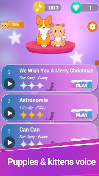 Cat Dog Music Voice [MOD: разблокированы все песни и звуки] (Бесплатно / APK) — скриншот 1
