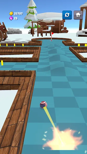Mini Golf Game - Putt Putt 3D [MOD: безлимитные монеты и открыты все уровни] (Бесплатно / APK) — скриншот 3