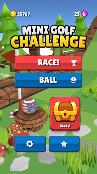 Mini Golf Game - Putt Putt 3D [MOD: безлимитные монеты и открыты все уровни] (Бесплатно / APK) — скриншот 4