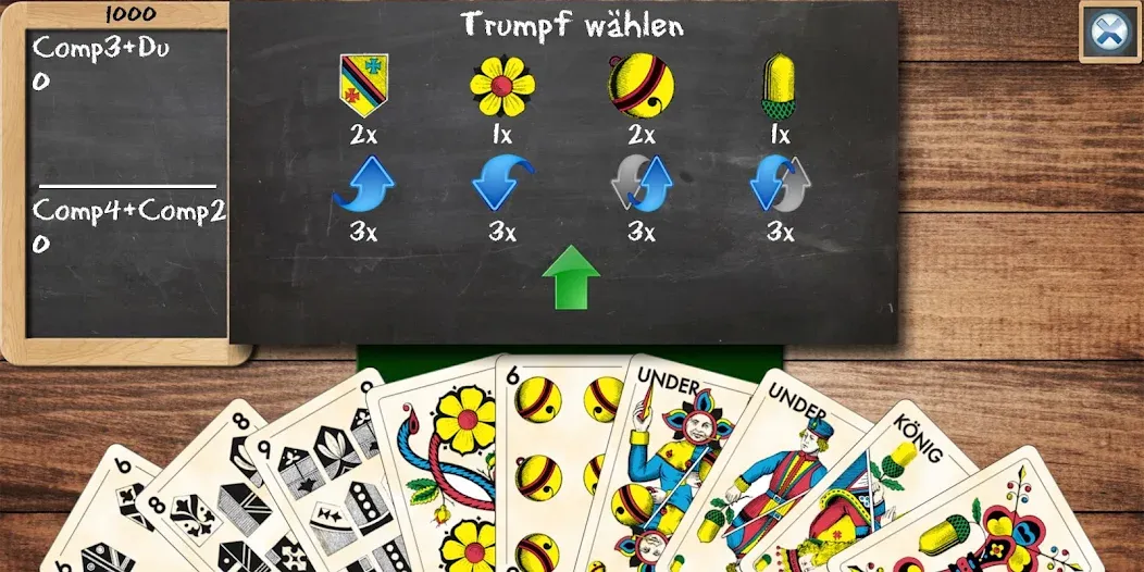SwissJass+ [MOD: безлимитные подсказки и все колоды] (Бесплатно / APK) — скриншот 1