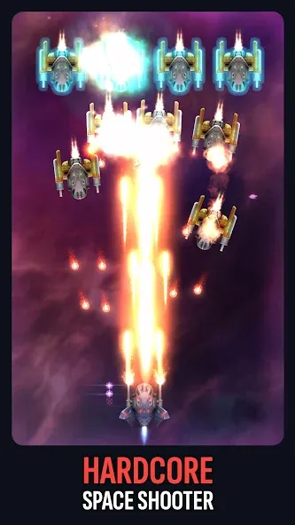 Скачать Galaxy Keeper: Space Shooter [MOD: много денег и всё открыто] на телефон — скриншот 1