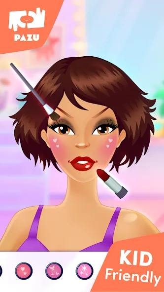 Makeup Girls - Games for kids [MOD: все предметы макияжа разблокированы] (Бесплатно / APK) — скриншот 3