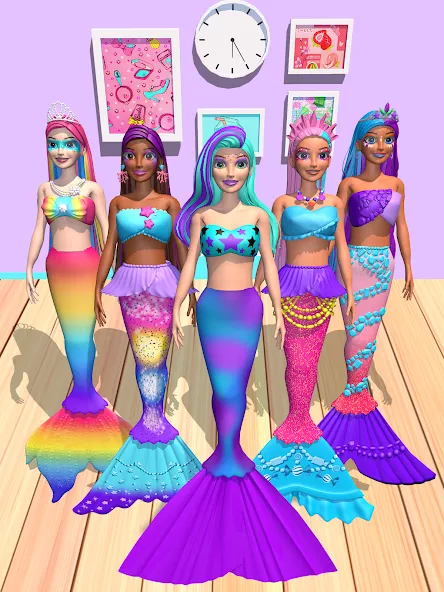 Color Reveal Suprise Doll Game [MOD: безлимитные монеты и все куклы] — Скачать бесплатно (APK) — скриншот 3