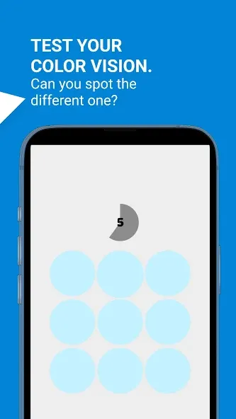 Color Blind Test Game [MOD: улучшенная проверка цветов без ограничений] (Бесплатно / APK) — скриншот 3
