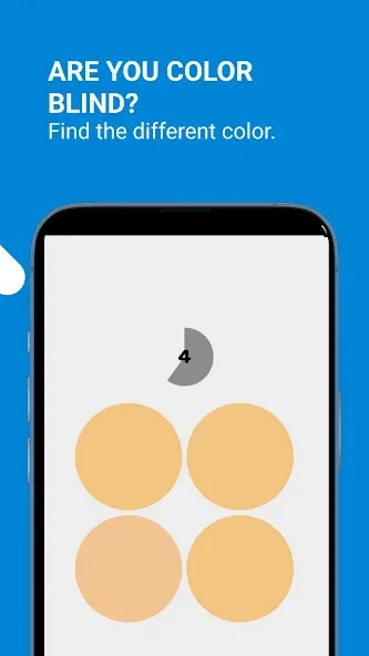 Color Blind Test Game [MOD: улучшенная проверка цветов без ограничений] (Бесплатно / APK) — скриншот 5