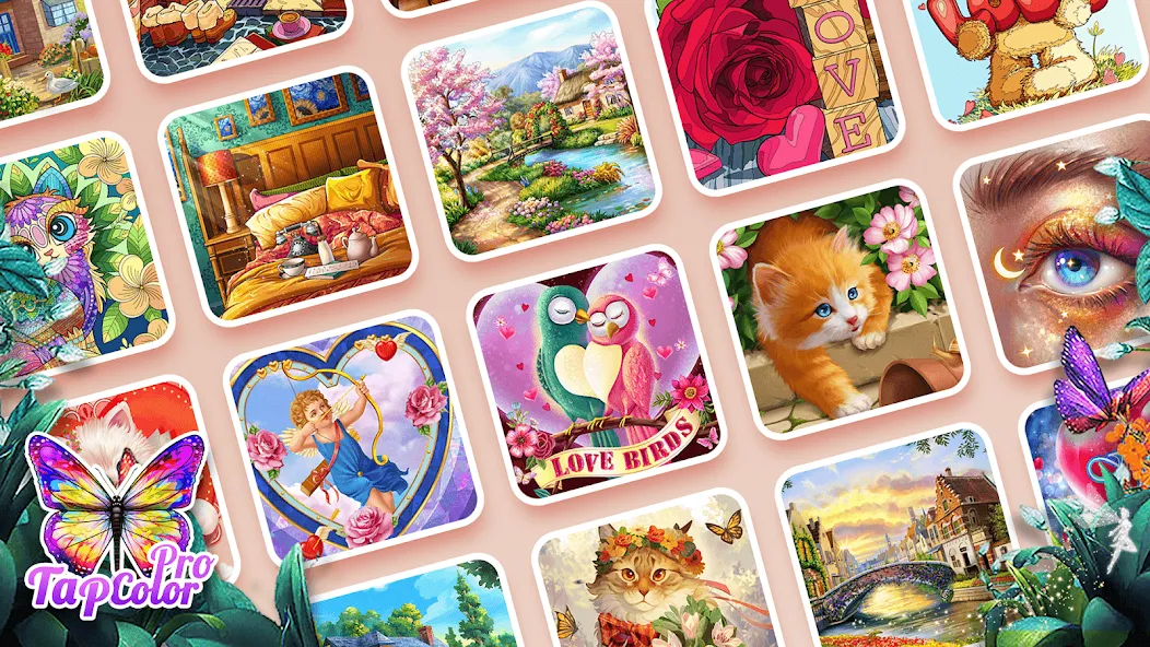 Tap Color Pro: Color By Number [MOD: без рекламы и все раскраски открыты] (Бесплатно / APK) — скриншот 3