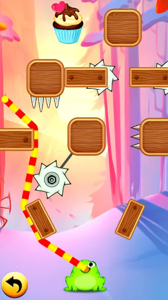 Скачать Frog Thife: Candy Thief Puzzle [MOD: безлимитные деньги и все уровни открыты] — скриншот 1