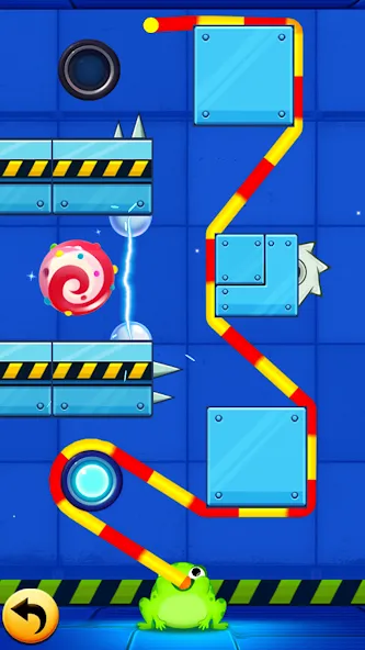 Скачать Frog Thife: Candy Thief Puzzle [MOD: безлимитные деньги и все уровни открыты] — скриншот 2