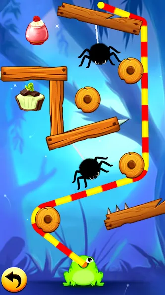Скачать Frog Thife: Candy Thief Puzzle [MOD: безлимитные деньги и все уровни открыты] — скриншот 5