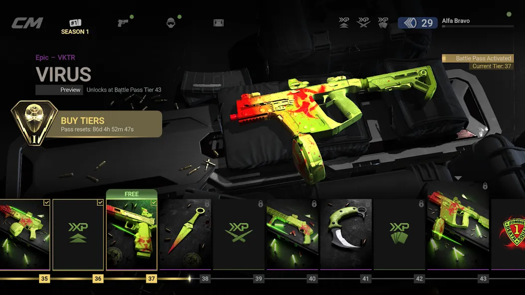 Взломанная Combat Master Mobile FPS [MOD: бесконечные патроны и улучшенное оружие] на Андроид — скриншот 2