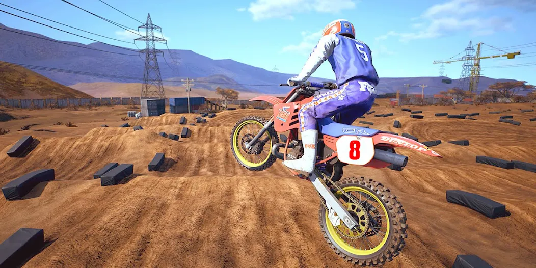 Скачать взлом Dirt MX Bikes KTM Motocross 3D [MOD: безлимитные деньги и открыты все уровни] — скриншот 3