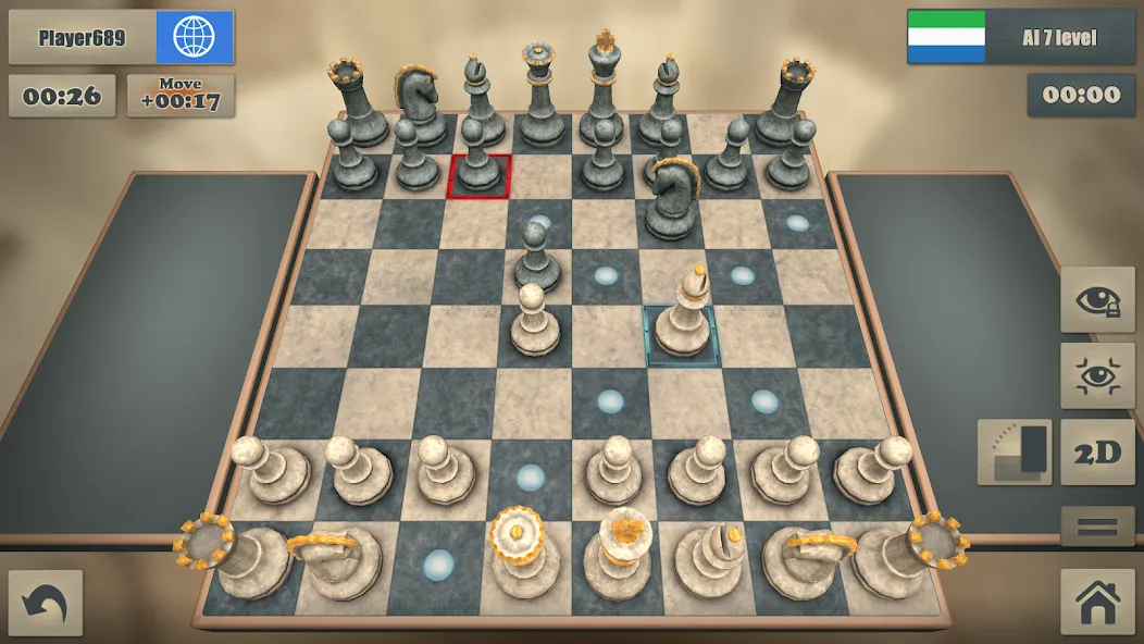 Real Chess [MOD: шахматные фигуры разблокированы] на Андроид — скриншот 4