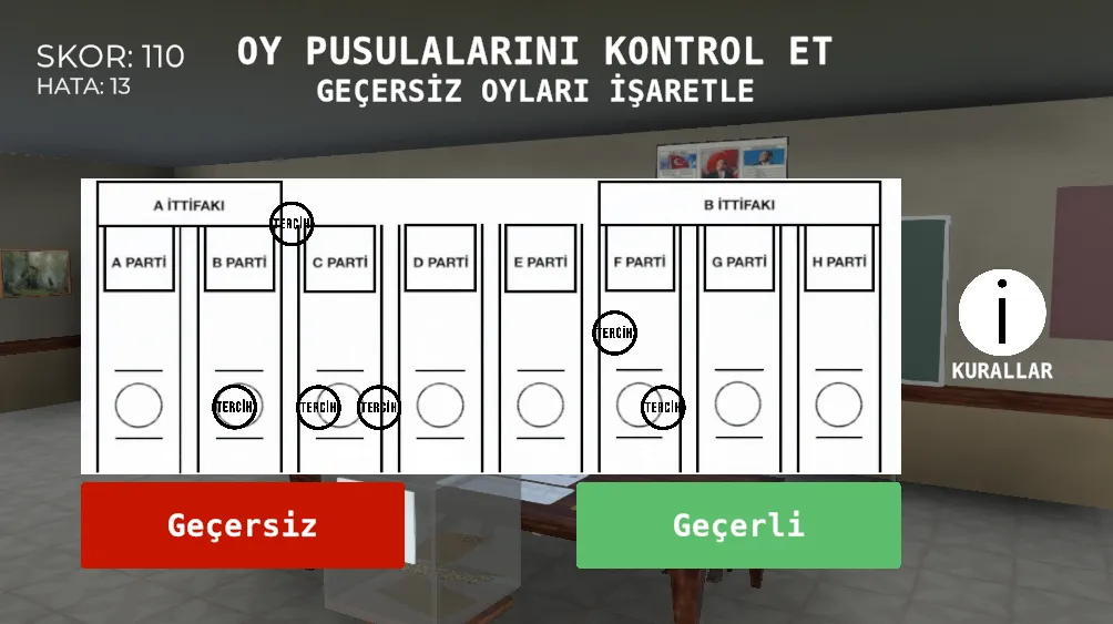 Seçim 2023 Müşahit oyunu [MOD: неограниченные голоса и все уровни] последняя версия — скриншот 4