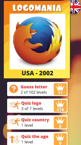 Взломанная Logo quiz 2022 [MOD: открыты все уровни и подсказки] на Андроид — скриншот 1