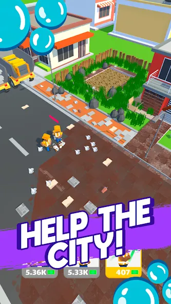 Cleaning Idle [MOD: безлимитные деньги и всё открыто] (Бесплатно / APK) — скриншот 4