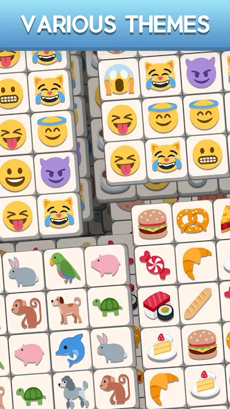 Tile Match Emoji -Triple Tile [MOD: безлимитные подсказки и жизни] (Бесплатно / APK) — скриншот 4