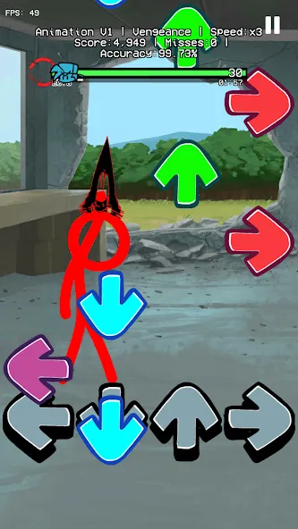 Скачать Beat Fight Stickman Full Week [MOD: безлимитные деньги и все персонажи] — скриншот 2