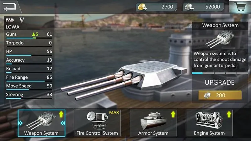 Warship Attack 3D [MOD: безлимитные деньги и патроны] — Скачать бесплатно (APK) — скриншот 3