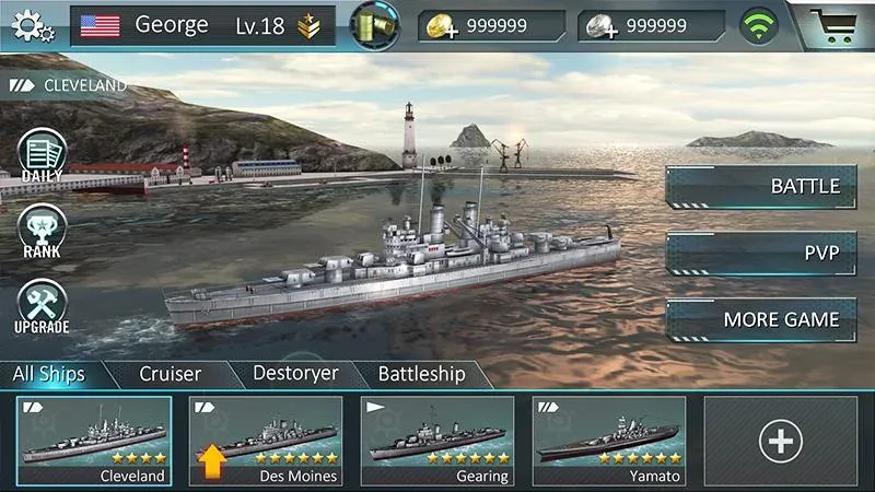 Warship Attack 3D [MOD: безлимитные деньги и патроны] — Скачать бесплатно (APK) — скриншот 5