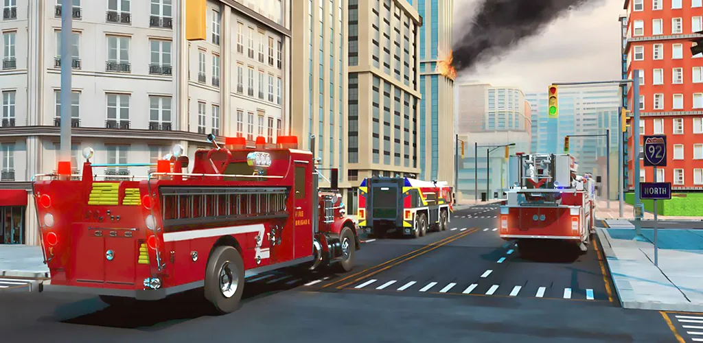 Скачать взлом Real Firefighter 3D Simulator [MOD: безлимитные деньги и топливо] — скриншот 3
