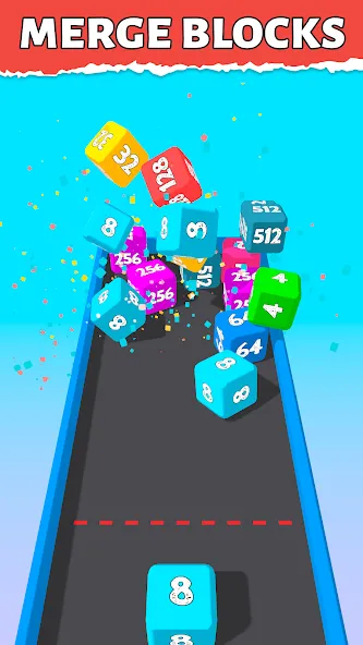 Bounce Merge 2048 Join Numbers [MOD: безлимитные монеты и подсказки] на Андроид — скриншот 2