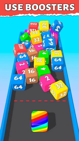 Bounce Merge 2048 Join Numbers [MOD: безлимитные монеты и подсказки] на Андроид — скриншот 4