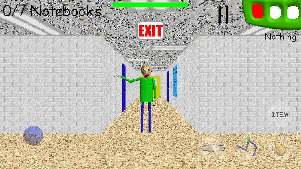 Baldi's Basics Classic [MOD: безлимитные подсказки и лёгкое прохождение] — Скачать бесплатно (APK) — скриншот 1