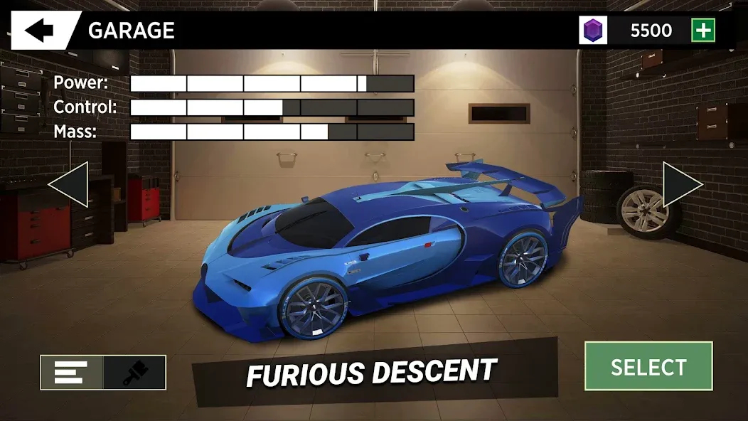 Скачать взлом GTAx Furious Descent [MOD: открыты все уровни и машины] — скриншот 5