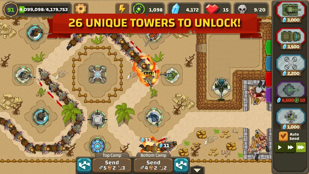 Ancient Allies Tower Defense [MOD: безлимитные ресурсы и все башни] (Бесплатно / APK) — скриншот 1